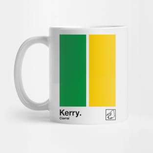 County Kerry, Ireland - Retro Style Minimalist Poster Design Mug